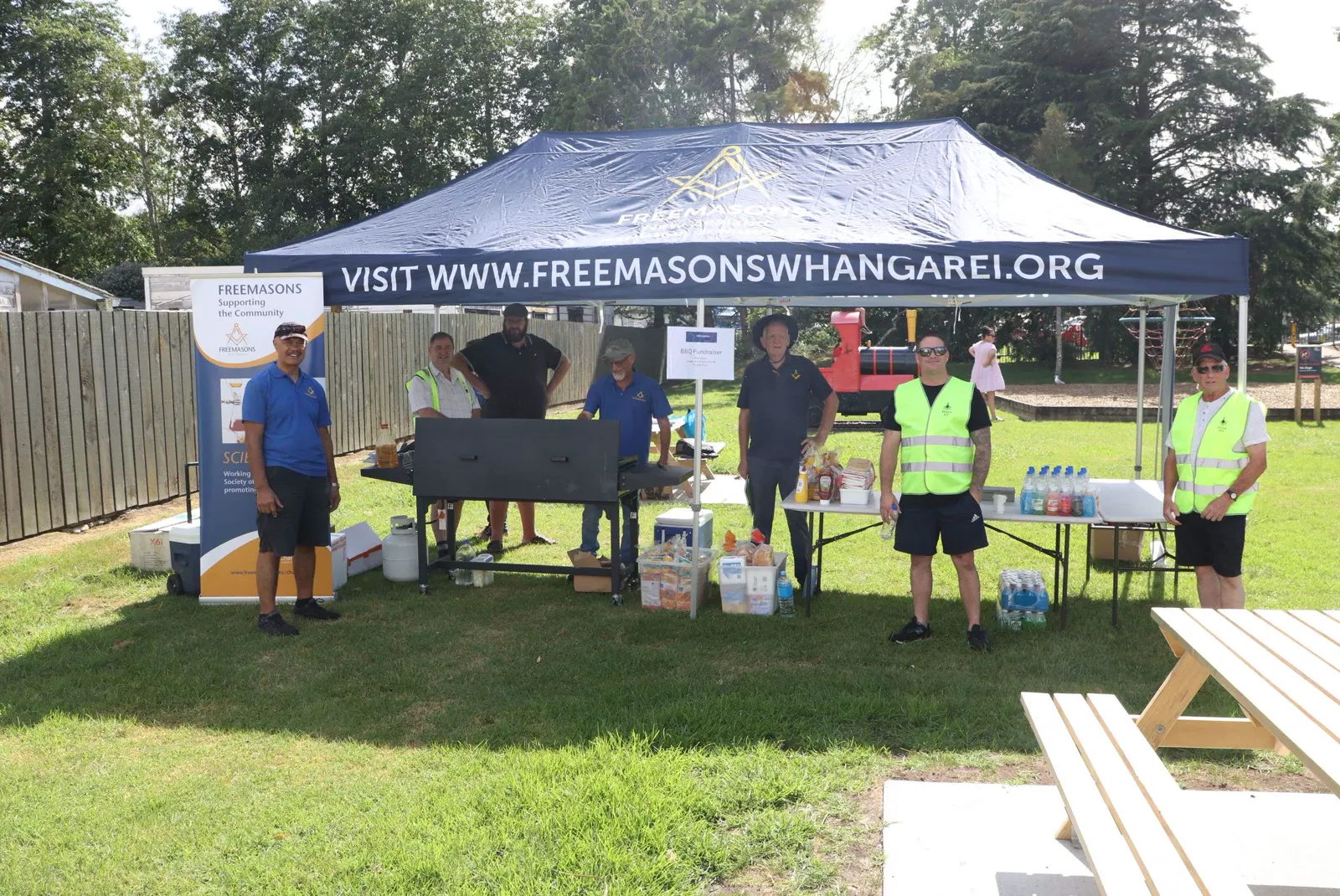 The stall in full swing