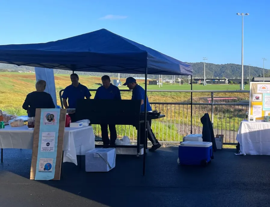 The stall at the market